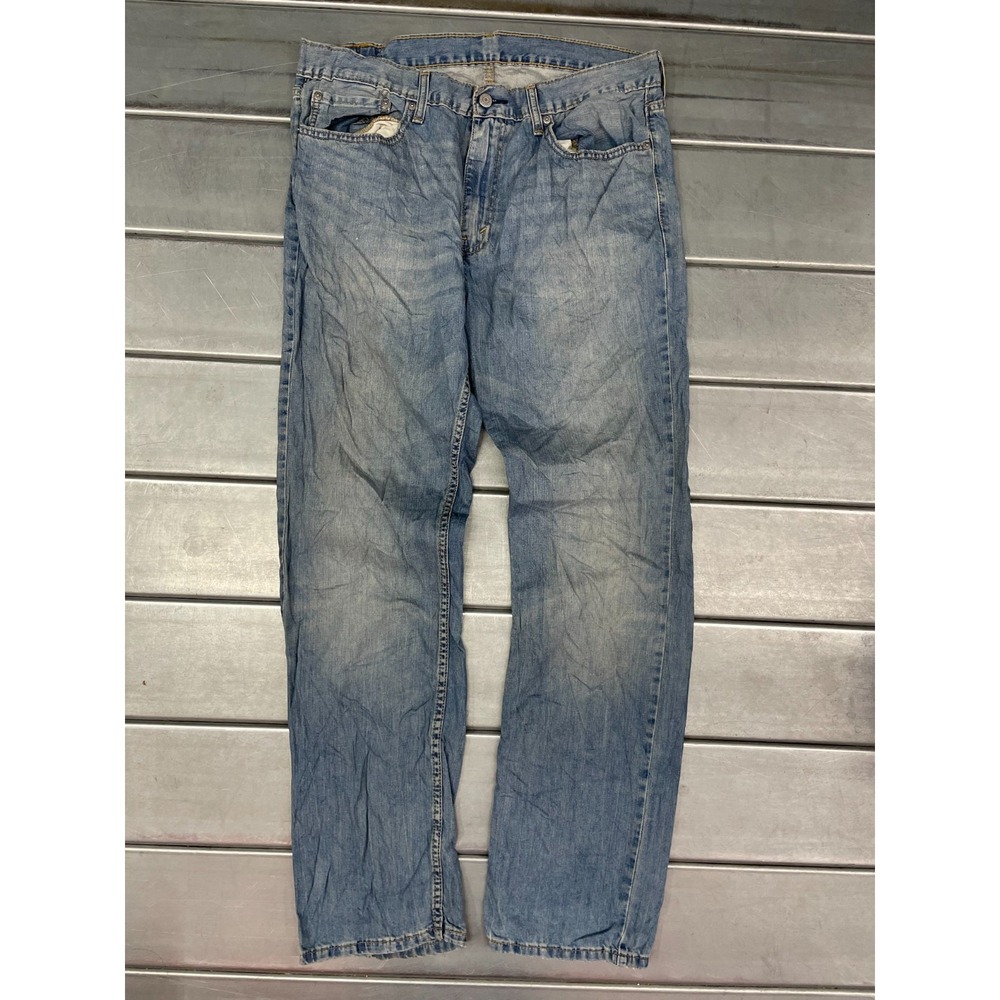 Levis 559 Jeans Mens 36x34‎ Blue Medium Wash Denim Relaxed Straight 100% Cotton
